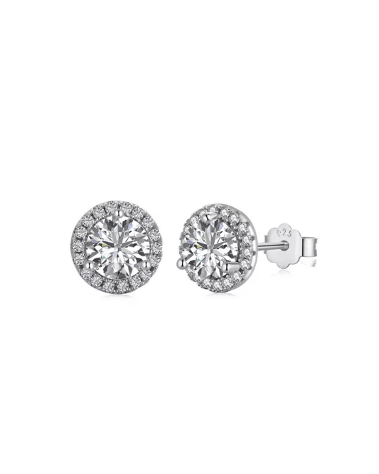 ANGELINA ROUND CUT STUDS.