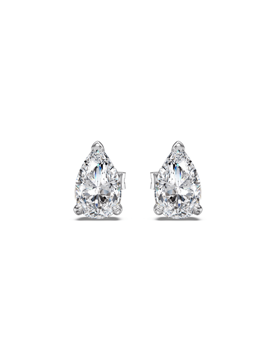 CRYSTAL CLEAR DROP STUDS.