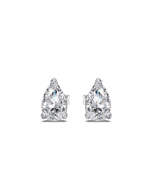 CRYSTAL CLEAR DROP STUDS.
