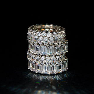 EMERALD ETERNITY RING | SILVER - LUCKY13