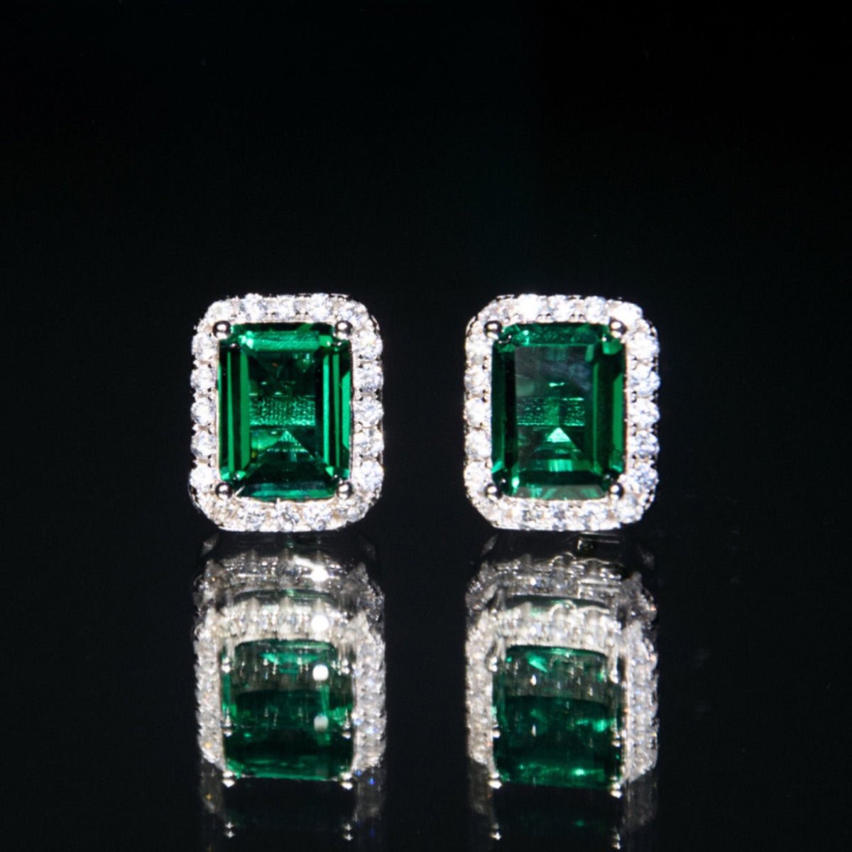 EMERALD STUDS.