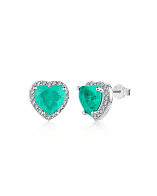 HEART OF PARAÍBA STUDS.