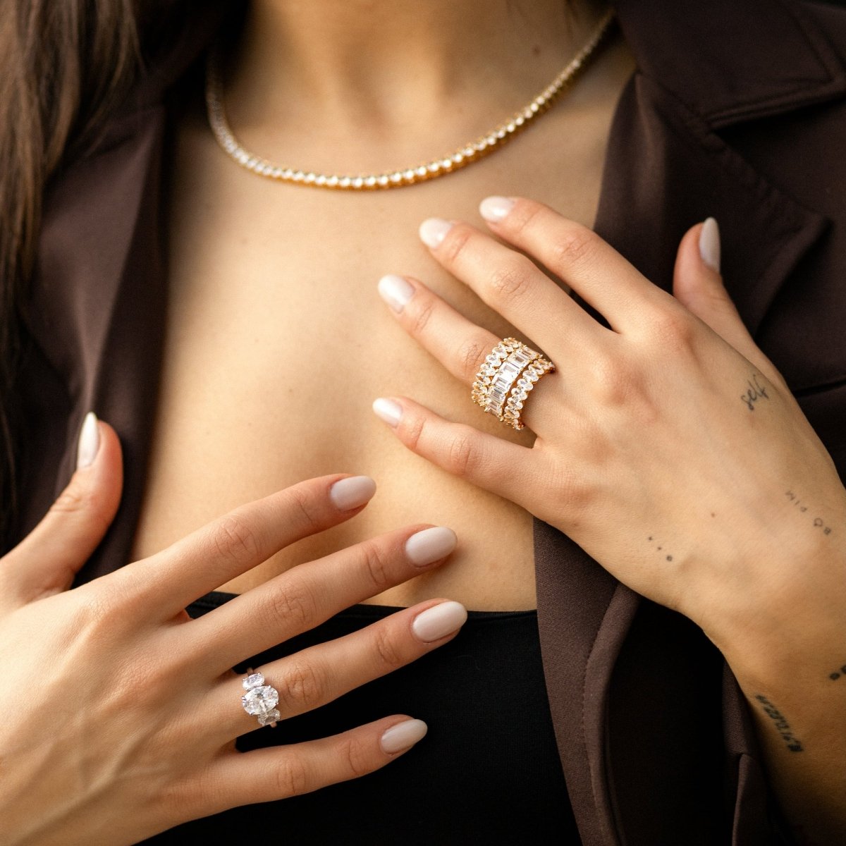 OVAL ETERNITY RING | GOLD - LUCKY13