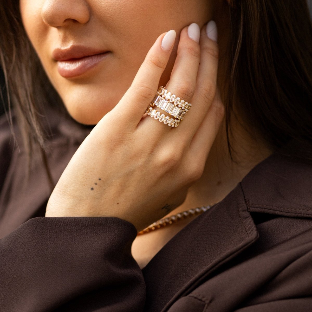 OVAL ETERNITY RING | GOLD - LUCKY13