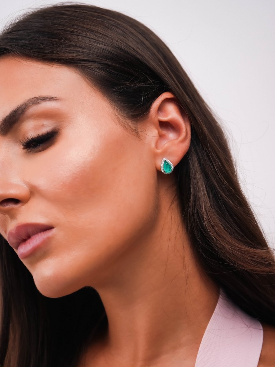 PARAÍBA DROP STUDS.